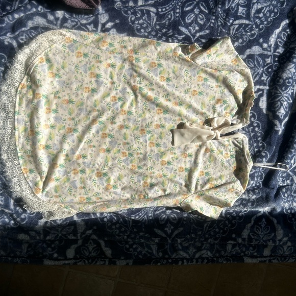 Woman’s T-Shirt - Pineapple and Monstera Plant Pattern Woman’s Blouse - Picture 6 of 6